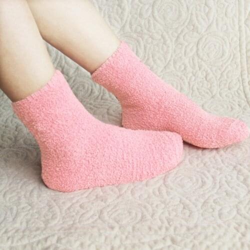 Women Socks Winter Coral Velvet Carpet Thick Socks Casual Warm High Quality Soft Knitting Fluffy Womens Sock