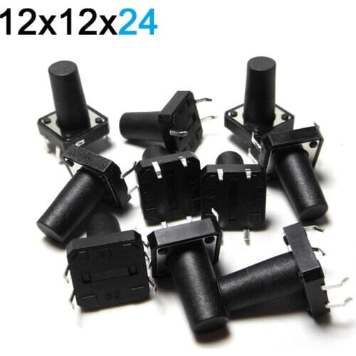 12*12*24MM Light Touch Switch 4 Foot Micro-action Push Button Four-foot 12x12x24 Mm Copper Foot Small Switch