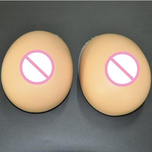 1200g/pair 36 38 40 dark/ nude Full Silicon Prosthesis Breast Artificial fake Boobs Enhancer transvestite