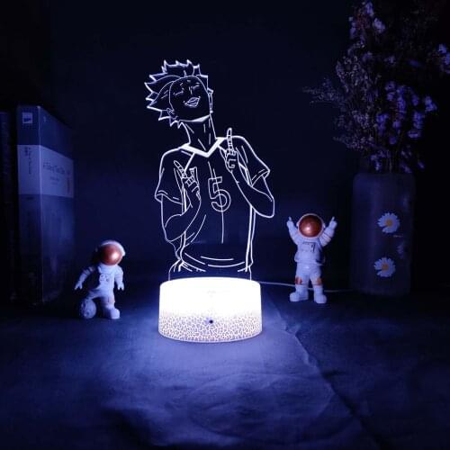 3d Lamp Anime Haikyuu Figure Tendou Satori Light for Kids Child Bedroom Decor Night Light Birthday Gift Manga Gadget Tendou Lamp