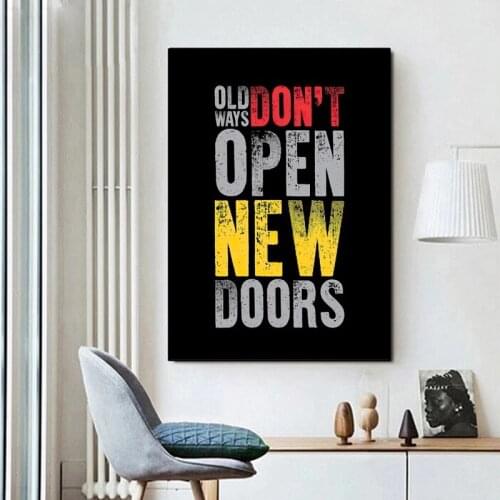 Abstract Canvas Painting Motivational Quote Letter Poster Wall Art Home Decor Prints Picture Living Wall Room Office Decoration