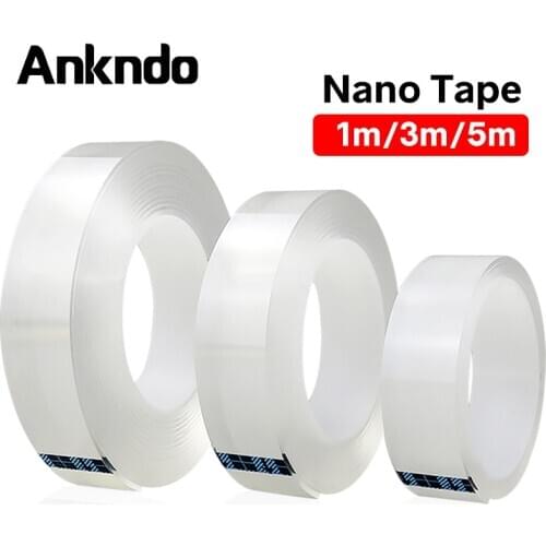 Nano Magic Tape Double-Sided Transparent tape Adhesive Tape Nano Sticker Traceless Carpet Paster Phone Holder Wall Bracelet