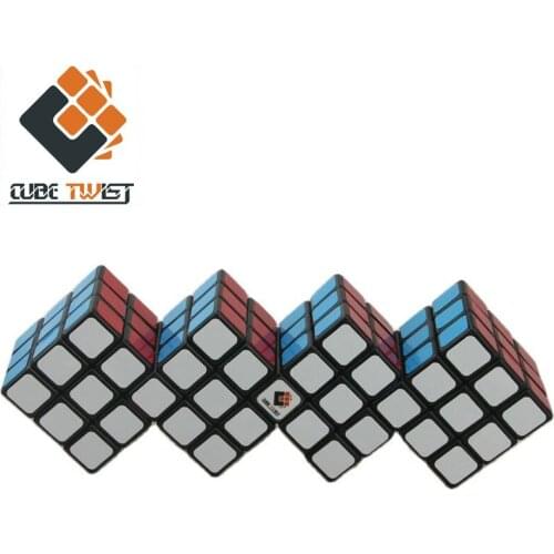 Cubetwist 3x3x3 Conjoined Bell Cube Black 4 in 1 Magic Cube 57mm 3x3 Professional Challenge Collection Puzzle Educational toys