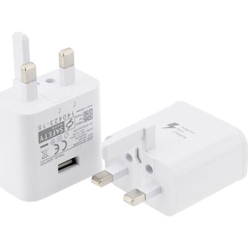 USB Travel Phone Charger Adapter Fast Charge Wall Charger UK Plug Power Adapter for iPhone7 Samsung S8 Smart Phones 100PCS/LOT