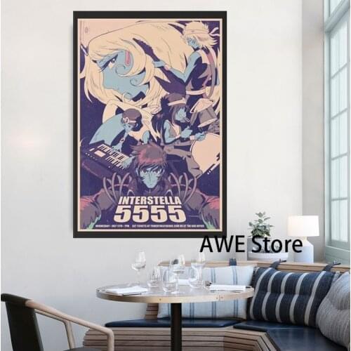 Interstella 5555 canvas prints Canvas Art Posters and Prints Wall Art Canvas Painting Picture Laundry Room Art Wall Decor