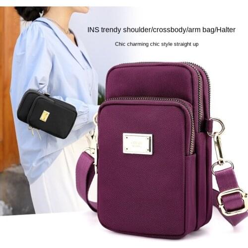 Fashion Casual Simple Ladies Messenger Bag Multifunctional Outdoor Sports Arm Bag Middle-aged Ladies Shopping Mobile Phone Bag