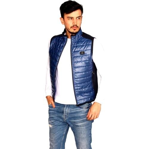 Puff Vest Quilted Fabric Custom Pattern Zippered Pocket