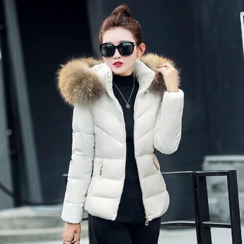 Warm Coat Parka Casual Short Hooded Jacket Ladies Outwear Fashion Women Cotton Winter Jackets Coats Clothing NHJ633