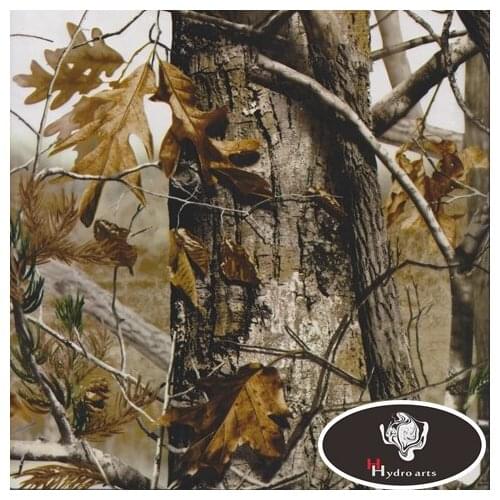 0.5M Wide Leaves Camo Design water transfer printing film Hydrographic film aqua print film for car/motor decoration HF8086