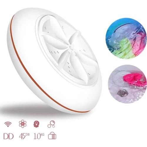 Portable Mini Washing Machine Ultrasonic Turbine Washer USB Laundry Cleaner Home Travel Washing Tool