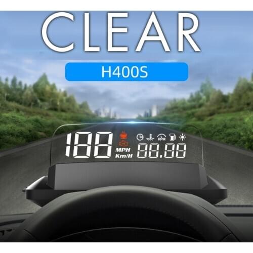 NEW Car Head-Up Display HD Projection HUDOBDII Driving Computer Speed Water Temperature Voltage Failure Alarm Km-Mile Switching