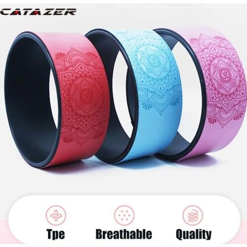 Professional Pilates Wheel Waist Shape Bodybuilding Yoga Workout Wheel Back Training Tool Yoga Wheel PU Backbend Artifact Wheel