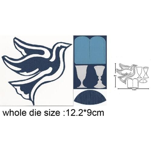 Craft dies Hanukkah Holy Water Pigeon Cutting Dies Stencils For Greeting Card Making Scrapbooking dies Metal Dies Nouveau 2020