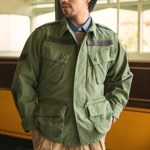 RTTCU Big Size Vintage Loose Fitting Cotton Fabric US Army TCU Jacket，Read Description And Measurement Chart Before Order
