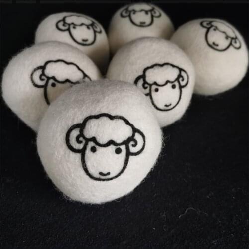 7cm Wool Dryer Ball Absorbs Moisture Dry Clothes Zero Pollution No Allergy Less Wrinkles Laundry Dryer Felt Balls