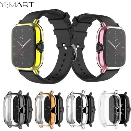 Protective Case For Huami Amazfit GTS 2 Full Screen Protector Watch Protective Shell Plating Soft TPU Cover For Amazfit GTS 2e
