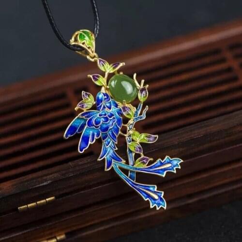 S925 Silver and Sky Phoenix Pendant Woman Sends Friends To Bring