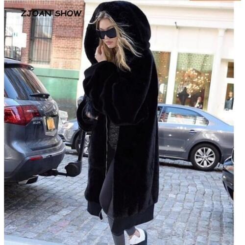 Шубы с капюшоном ZJOAN SHOW China At AliExpress