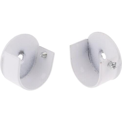 1 Pair Window Curtain Rod Ends Curtain Pole Cap Finial Club Head 29mm Open