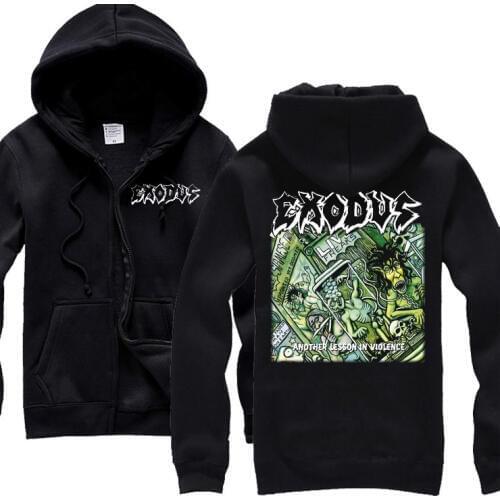 15 kinds Horrible Exodus sudadera Rock Cotton hoodies Shell jacket punk hardrock tracksuit heavy metal Sweatshirt brand clothing
