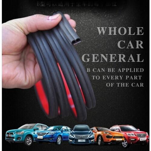 4 Meters Car Door Seal Strips Sticker B type Soundproof dustproof for Buick Regal Lacrosse Excelle GT/XT/GL8/ENCORE/Enclave