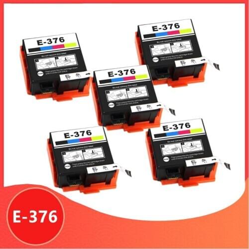 5Pack Compatible ink cartridge inkjet cartridge T3760 T376 376 E376 E-376 For Epson PictureMate PM-525