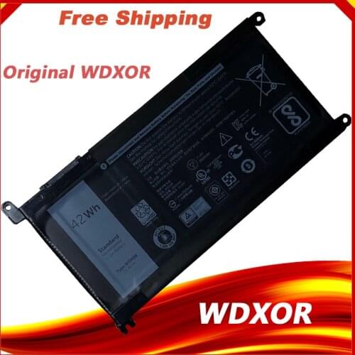 Laptop Battery WDX0R T2JX4 3CRH3 WDXOR for Dell Inspiron 13 5000 5368 5378 7368 14 7000 7560 7460 5567 15MF PRO-1508T FW8KR New