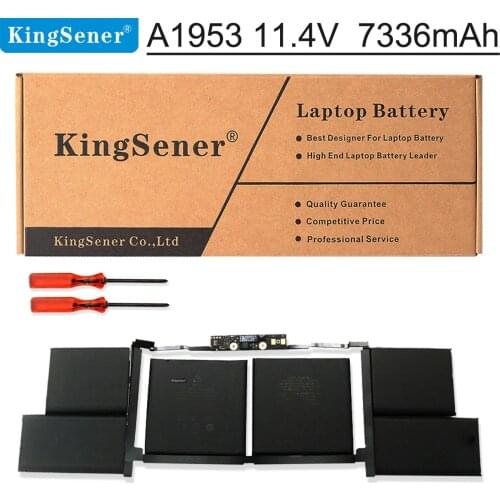 KingSener A1953 Laptop Battery for Apple Macbook Pro A1990 15 inch Touch Bar 2018 2019 Year EMC3215 EMC3359 MR962LL 11.4V 83.6Wh