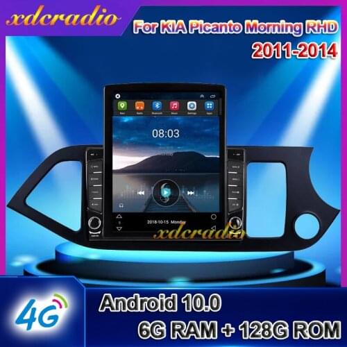 Xdcradio 10.4" Android 10.0 For KIA Picanto Morning RHD Car Radio Automotivo Car Multimedia Player Auto GPS Navigation 2011-2014