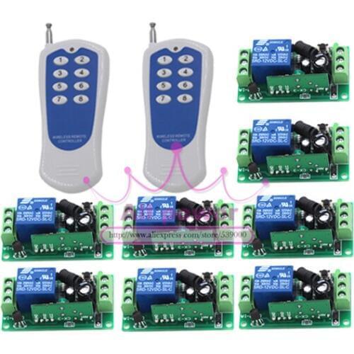 Free Shipping 12V 10A Digital Remote Control Switch/ Home Light Switch Smart Control Learning Code