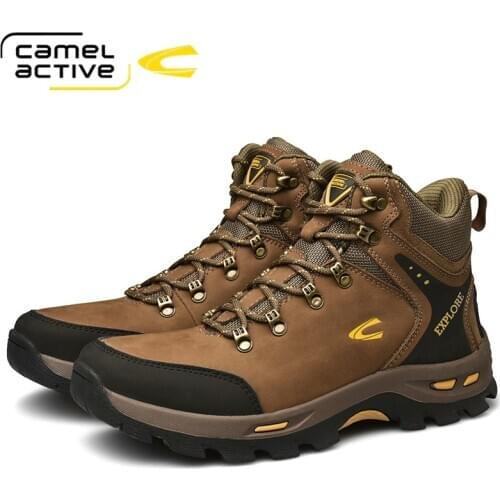 Camel Active New 2020 Ankle Boots Short Mens Boots Warm Men Fashion Wild Retro Tooling Genuine Leather Boot Non-slip Boots