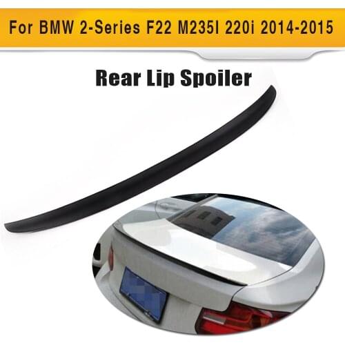 Black ABS Auto Rear Trunk Lip Wing Spoiler for BMW F22 F87 M2 Coupe M Sport 220i M235i M240i 14-17