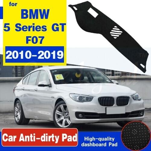 For BMW 5 Series GT F07 2010~2019 Anti-Slip Anti-UV Mat Dashboard Cover Pad Dashmat Protect Carpet Accessories 528i 535i 550i