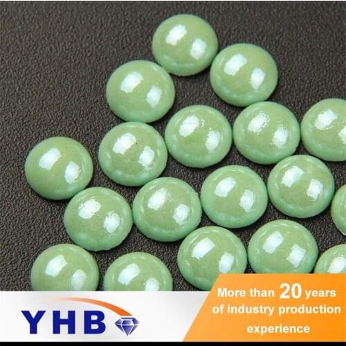 Hot fix rhinestones by the yard Chrysolite rhinestone ceramic pearl decorations for woman booties