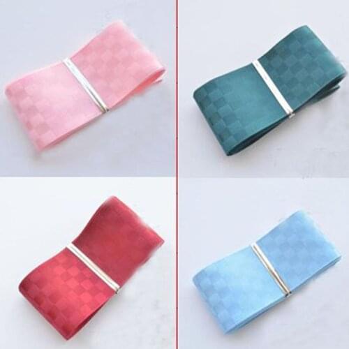 Classic 3.8cm Width 4 ColorsCheck PATTERNS Grosgrain Ribbon Crochet Lace checks Striped little Flower DIY decorative Ornament