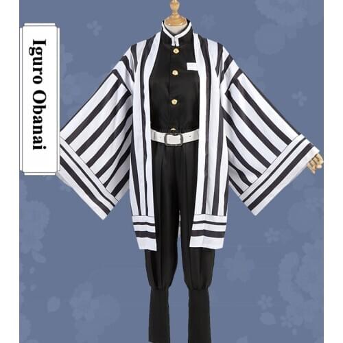 Demon Slayer: Kimetsu No Yaiba Obanai Iguro Costume Stock Cosplay Costume