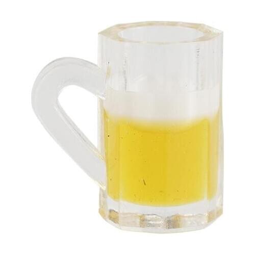 Mini Beer Mug Miniature Scene Model Doll House Accessories Recommended To Fit 1/12 or 1/6 Ratio Doll House Dollhouse
