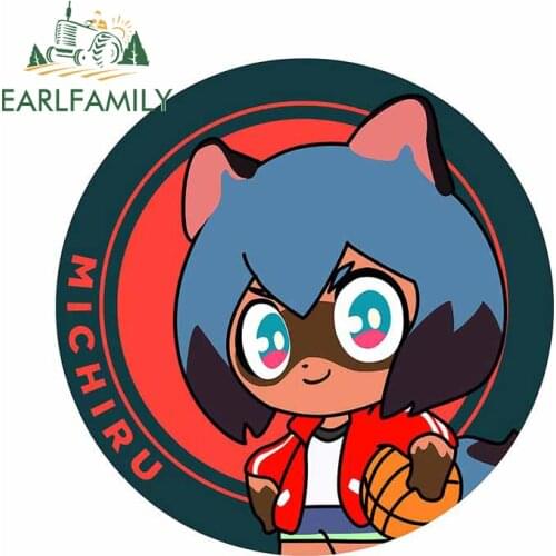 EARLFAMILY 13cm x 12.7cm for BNA Seal Michiru Car Sticker Custom Printing Decal Scratch-Proof Graffiti Suitcase for Fold GTR