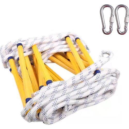 New Emergency Safety Ladder With Hook Carabiner For Children And Adults Escape From Window And Balcony Climbing Accessories
