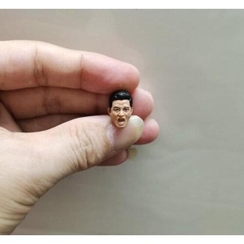 Painted 1/18 Scale Wolf Warriors Shouting Jason Wu Head Sculpt Fit 3.75" Figure