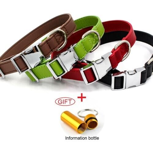 Soft And Ultra-light Pet Collar Dog Collar Personalized Necklace With Anti-lost Message Bottle, Suitable For Small Cats Dogs