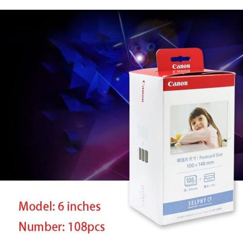 Selling Kp-108in 100*148mm Photo Papers And Ink Cartridge For Selphy Cp Series Photo Printer Cp800 Cp910 Cp1200 Cp1300 Printer