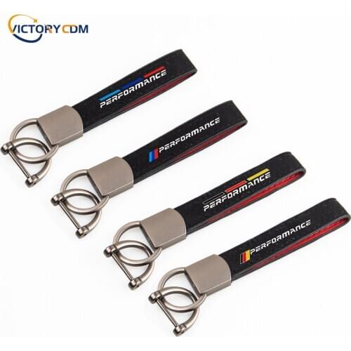 Performance Car Keychain Buckskin Suede Key Holder Keyring For Bmw E46 F30 E90 E60 F20 F10 E36 E39 E87 G30