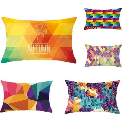 Colorful Marble Pattern Pillow Cover Peachskin Throw Living Room Cushion Cover Car Home Decor Sofa Decorative Pillowcase 30*50cm