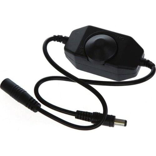 DC 12V 24V LED light Dimmer Switch Brightness adjustable Controller Black for 3528 5050 5730 5630 Single Color Strip Light o1