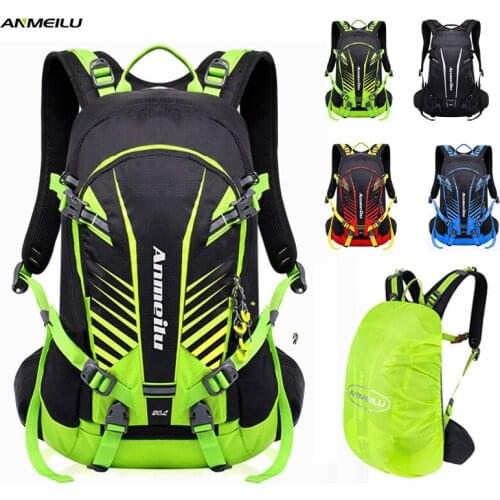 20L Cycling Hydration Backpack,Night Reflective Ride Backpack,Waterproof Outdoor Marathon Rucksack,Bicycle Bags with Rain Cover