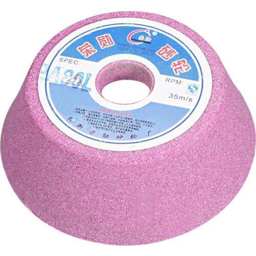 Uxcell 1PCS 4inch Grinding Wheel for surface grinding ceramic tools 60 Grits 80 Grits Aluminum Oxide White Pink