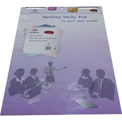 4A Super Sticky Easel Pad,Pastel blue Sheets,Meeting Pad,23 x 31.5 Inches,Planner Stickers,Stationery,4A Meeting-41-B