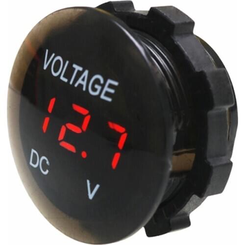 LED Digital Voltmeter Mini Ammeter Auto Car Truck Motorcycle Battery Meter Tester Detector 5V-48V ON OFF Switch Display Panel