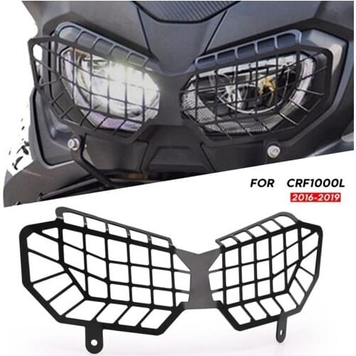 Motorcycle Headlight Guard Mesh Cover Grill Protector for Honda CRF1000L Africa Twin Adventure Sports 2016-2019
